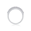 Monet's Garden - A Wedding Ring Set With Top-quality Moissanite S925 Silver And Platinum-plated Diamond. The Ring Can Be Inspected With A Diamond Pen