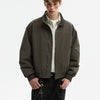 Stand Collar Jacket Men Autumn Pilot Silhouette Short Coat