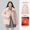 Warm Detachable Hat Cotton Jacket Short Coat