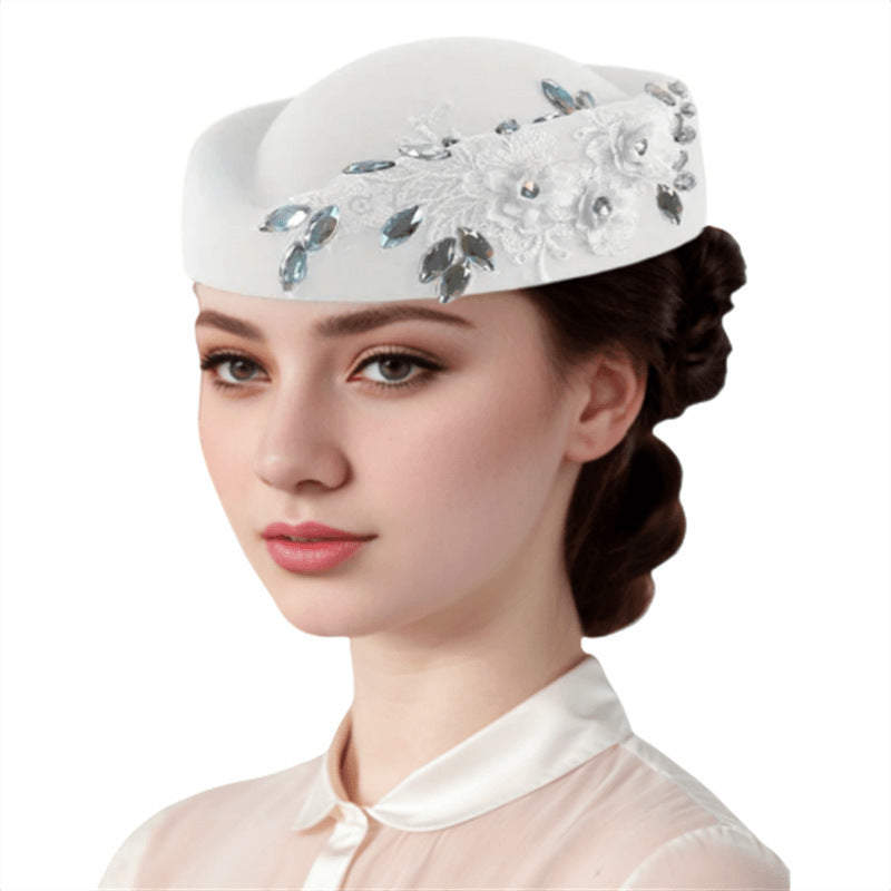 European And American Retro Felt Tam-o'-shanter