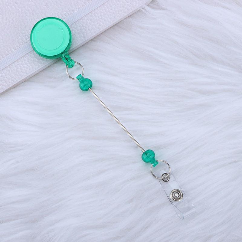 Card Sleeve Telescopic Anti-lost Can Buckle Employee Voucher Buckle DIY Beaded Retractable