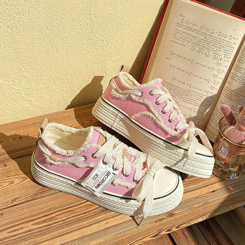 Fall Classic Style Canvas Shoes Women's Low-top