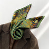 Autumn And Winter New Literary Flower Printing Silk Kerchief Women