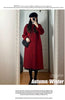 Petite Hepburn Style Mid-length Woolen Coat