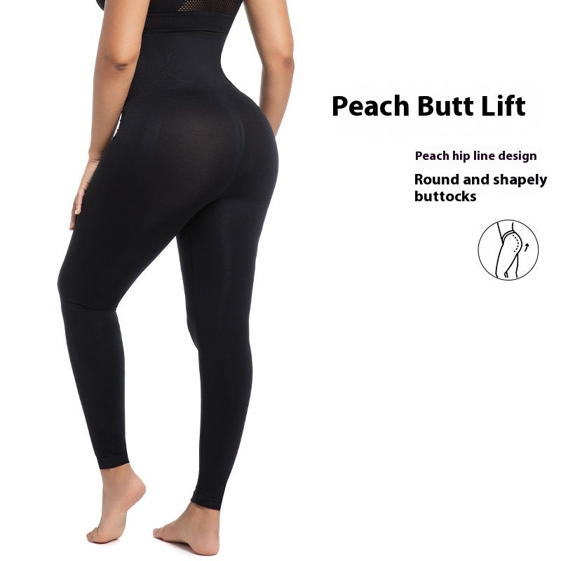 High Waist Belly Contracting Running Sports Fitness Hip Raise Yoga Pants