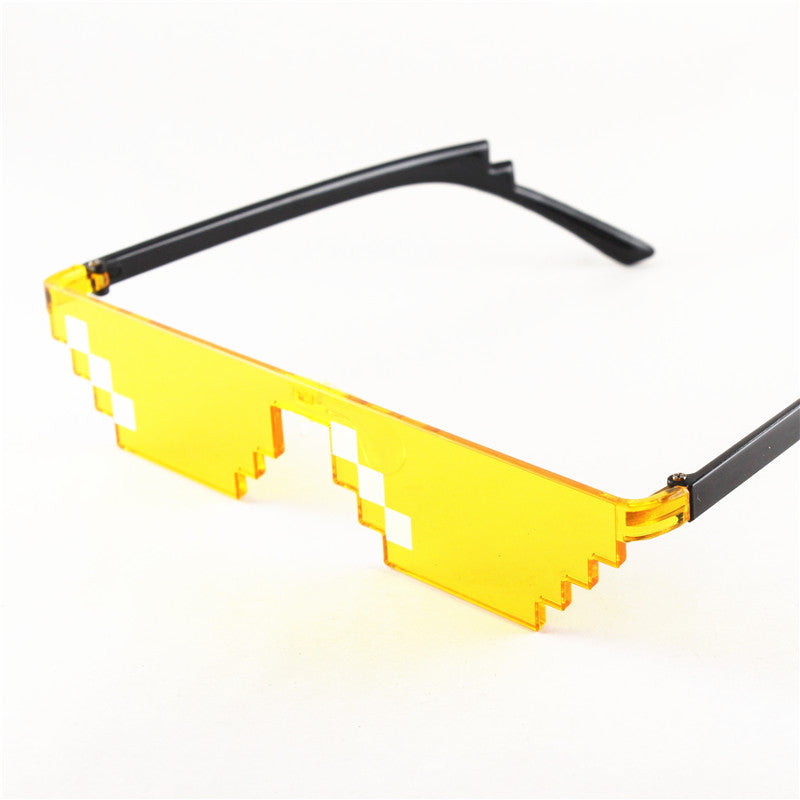 Mosaic Pixel Sunglasses Anime Peripheral Spoof Costume