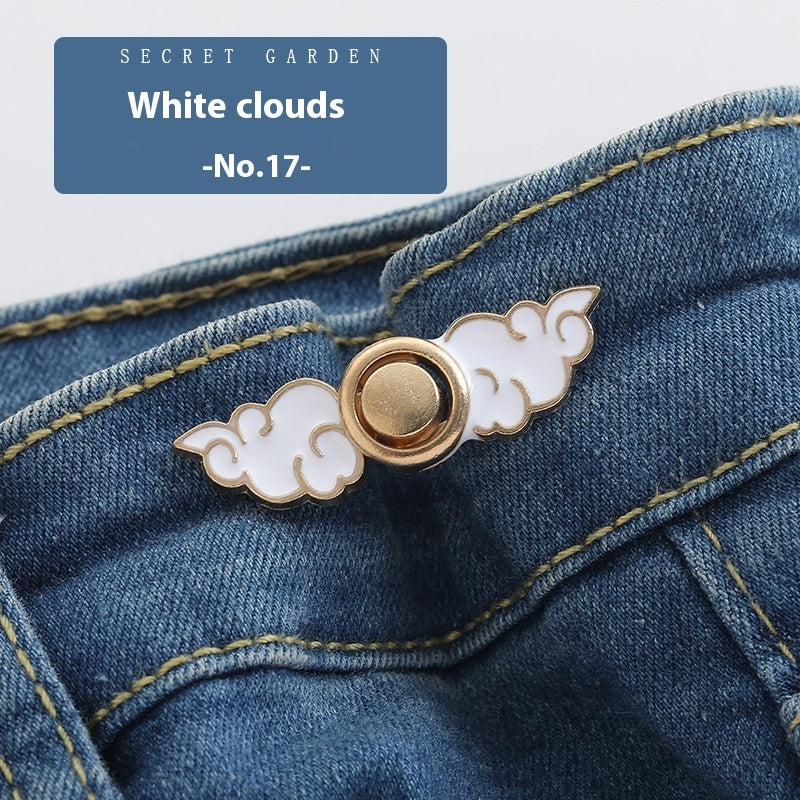 Waist Button Metal Buckle Nail-free Snap Fastener