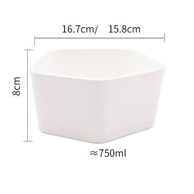 Nordic Creative Ceramic Western Food Plate With Wooden Handle