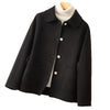 Double-sided Cashmere Short Doll Collar Classic Style Woolen Coat