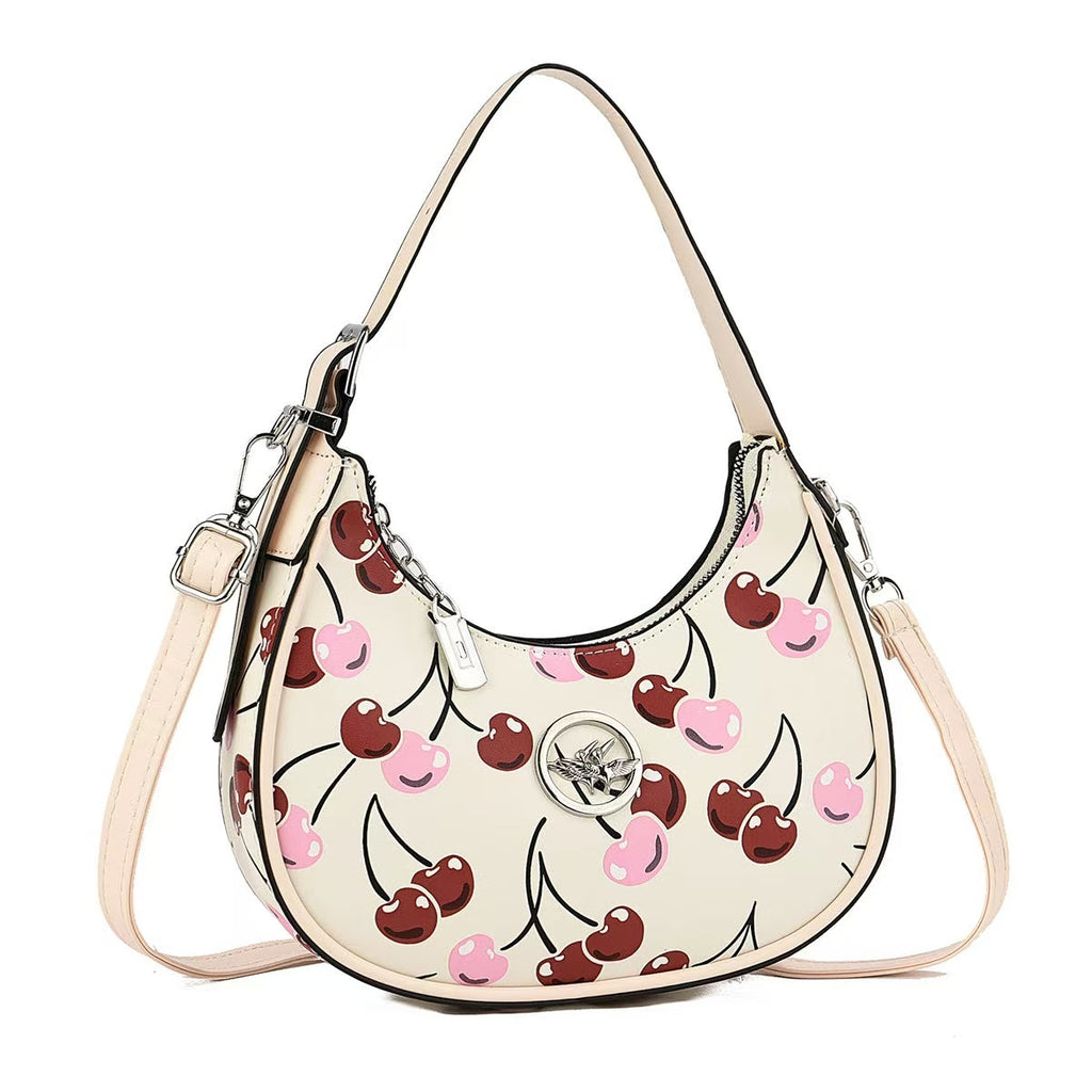 Fashion Height Textured Handbag Printed All-matching Crossbody