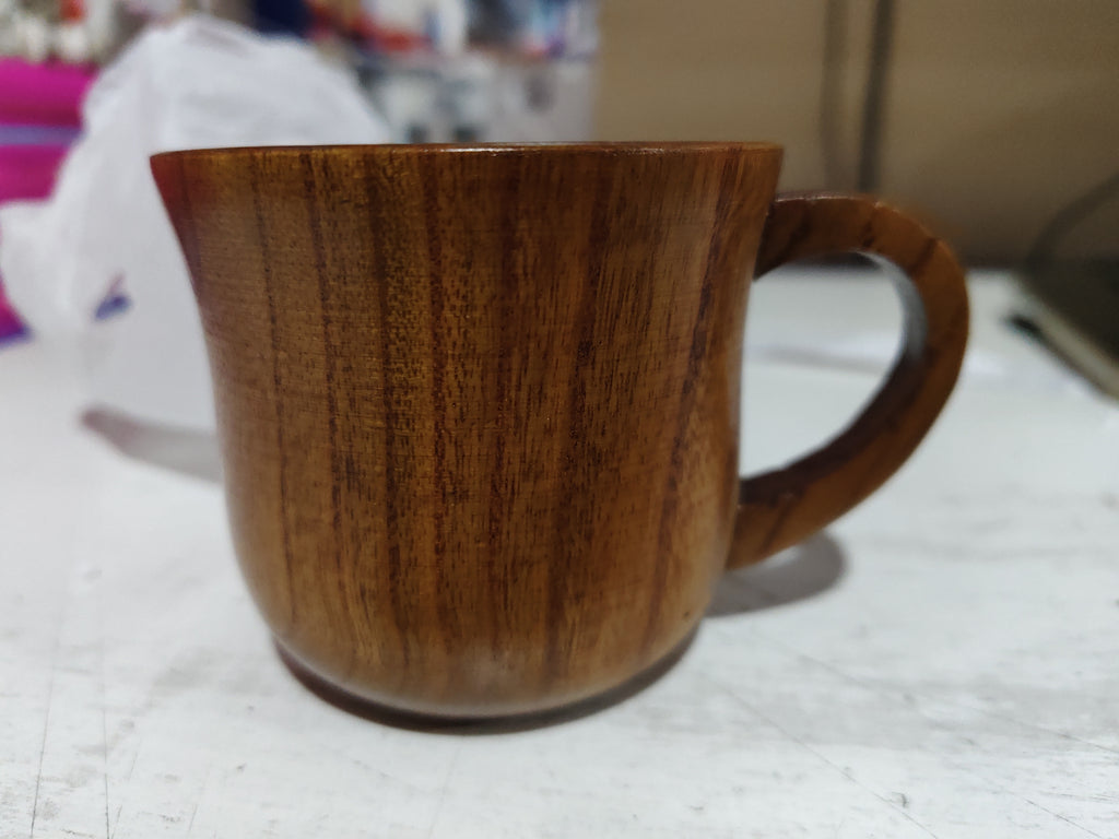 Natural Wood Cup Primitive Handmade Spruce Wooden Cup Breakfast Beer Milk Drinkware