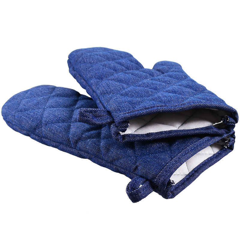 Silicone Insulation Microwave Oven Baking Gloves Protective Fabric