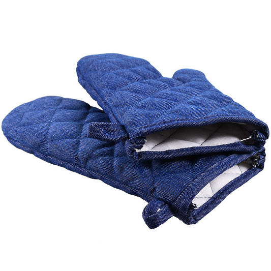 Silicone Insulation Microwave Oven Baking Gloves Protective Fabric