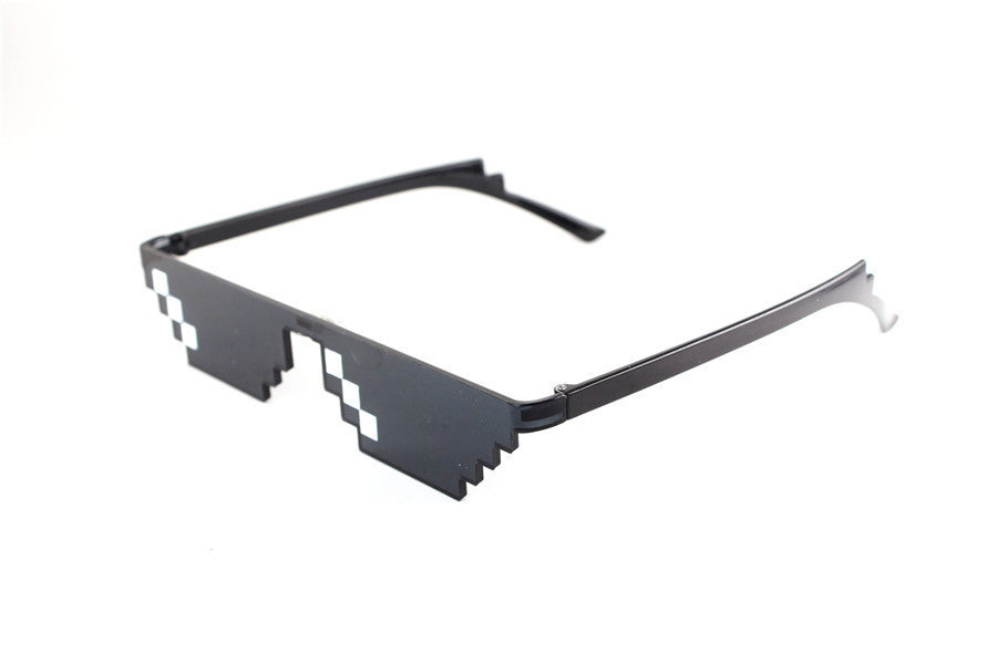 Mosaic Pixel Sunglasses Anime Peripheral Spoof Costume