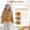 1Pc 79x24In USB Heated Shawl With Teasel Wearable Heating Blanket Electric Throw Wrap Indoor Outdoor With Zipper 3 Heating Levels Machine Washable For Outdoor Home Office