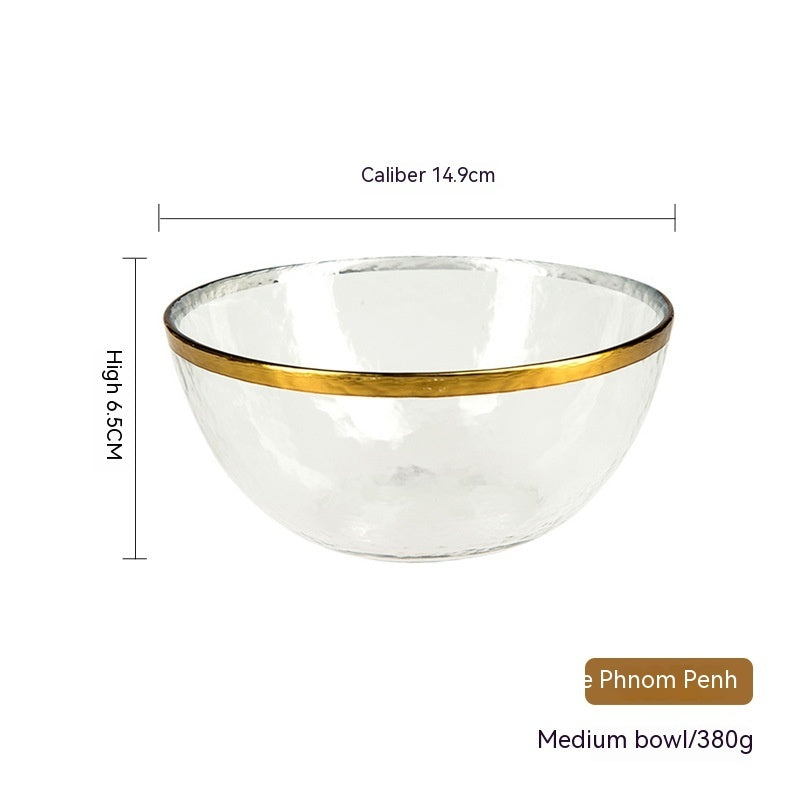 Phnom Penh Fruit Plate Creative Set Glass Plate Household