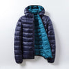 Thin Lightweight Short Type White Duck Down Thin Hooded Jacket