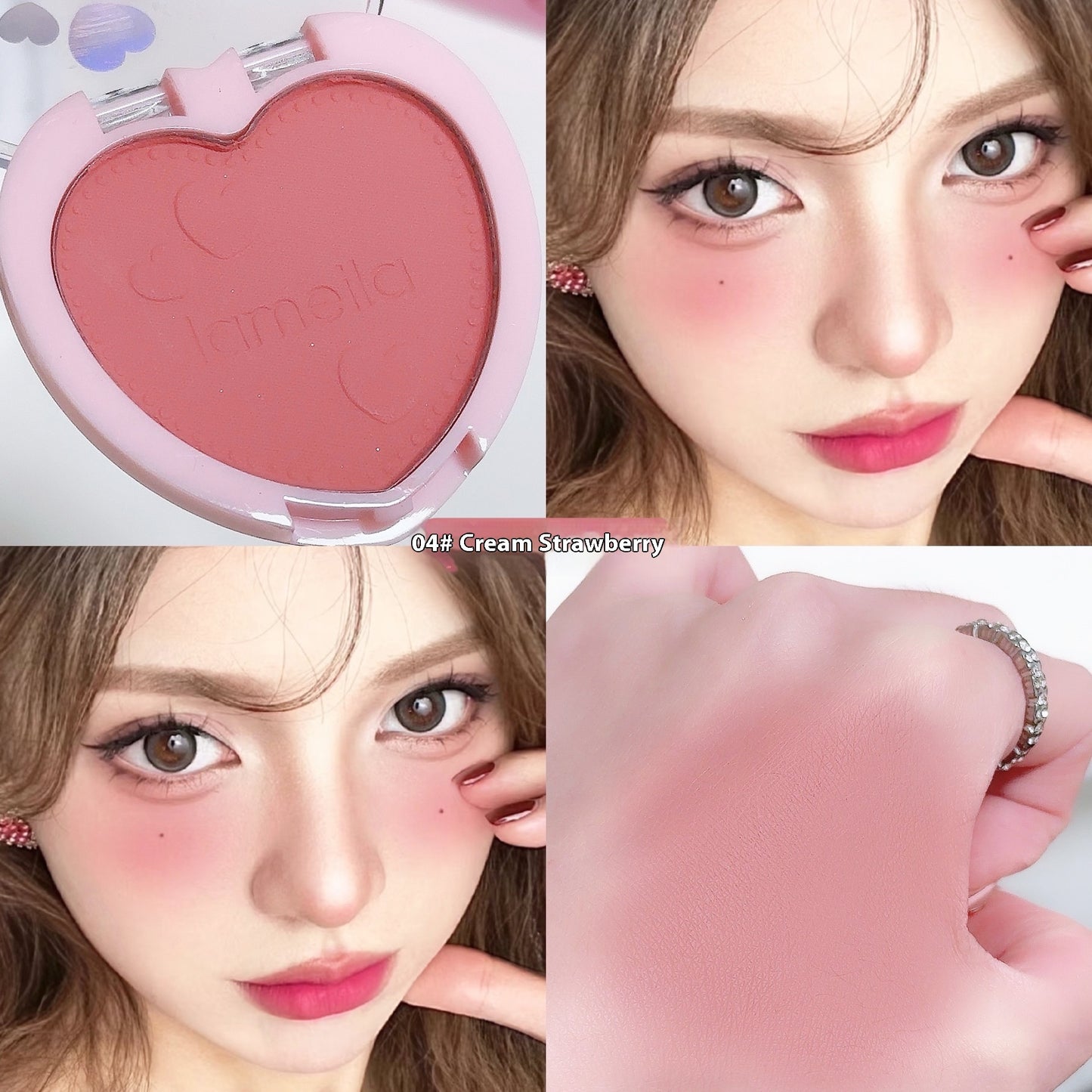 Monochrome Ice Cube Blush Ins Brightening Color Rendering Long-lasting Natural Delicate