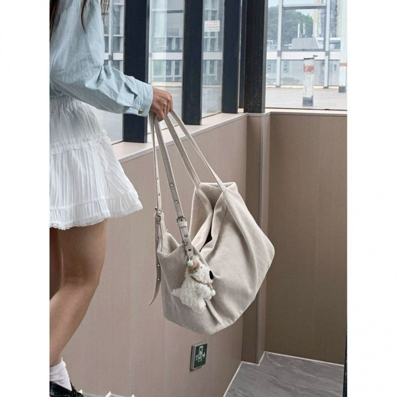 Korean Style Idle Style Large Capacity Canvas Tote Bag