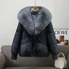 Big Fur Collar Thick Warm Korean Style Light Luxury Trendy Coat