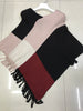 Fashion Women's Wear Color Contrast Patchwork Shawl Cape Knitted