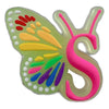 Letter Luminous Butterfly Shoe Ornament Shoe Buckle