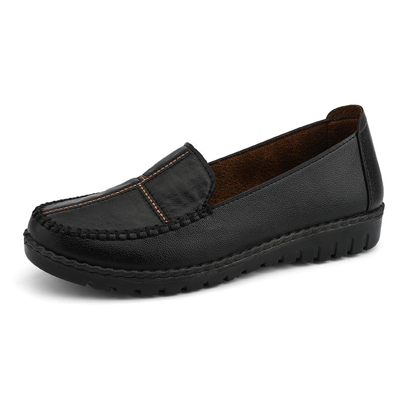 Women's Flat Casual Slip-on Leather Shoes