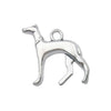 1 Antique Silver Alloy Animal Dog Series Pendant