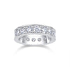 Flowing Cloud Passion - A Wedding Ring Set With 0.3-carat Top-quality Moissanite S925 Silver And Platinum-plated Diamond. The Ring Can Be Inspected With A Diamond Pen