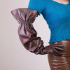 Women's Fashion PU Matte Long Leather Gloves