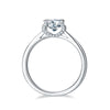 Star Guardian - A Wedding Ring Set With 1-carat Top-quality Moissanite S925 Silver And Platinum-plated Diamond. The Ring Can Be Inspected With A Diamond Pen