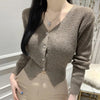 Temperament Waist-cinching V-neck Versatile Comfortable Long-sleeved Jacket For Women