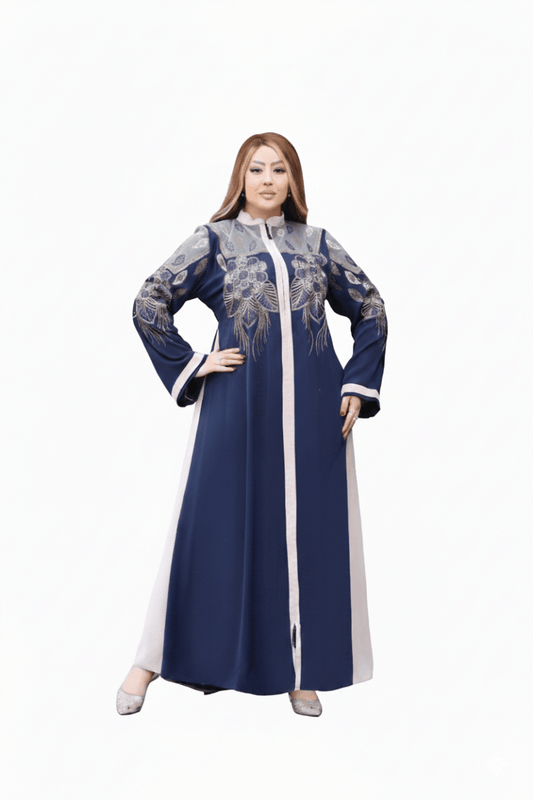 عباية عالية الفخامة بخامة حرير بتفاصيل أنيقة - Eshtree