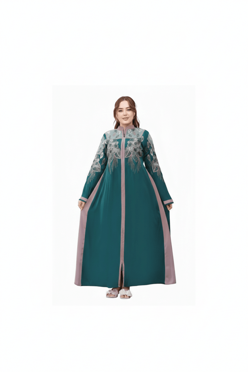 عباية عالية الفخامة بخامة حرير بتفاصيل أنيقة - Eshtree