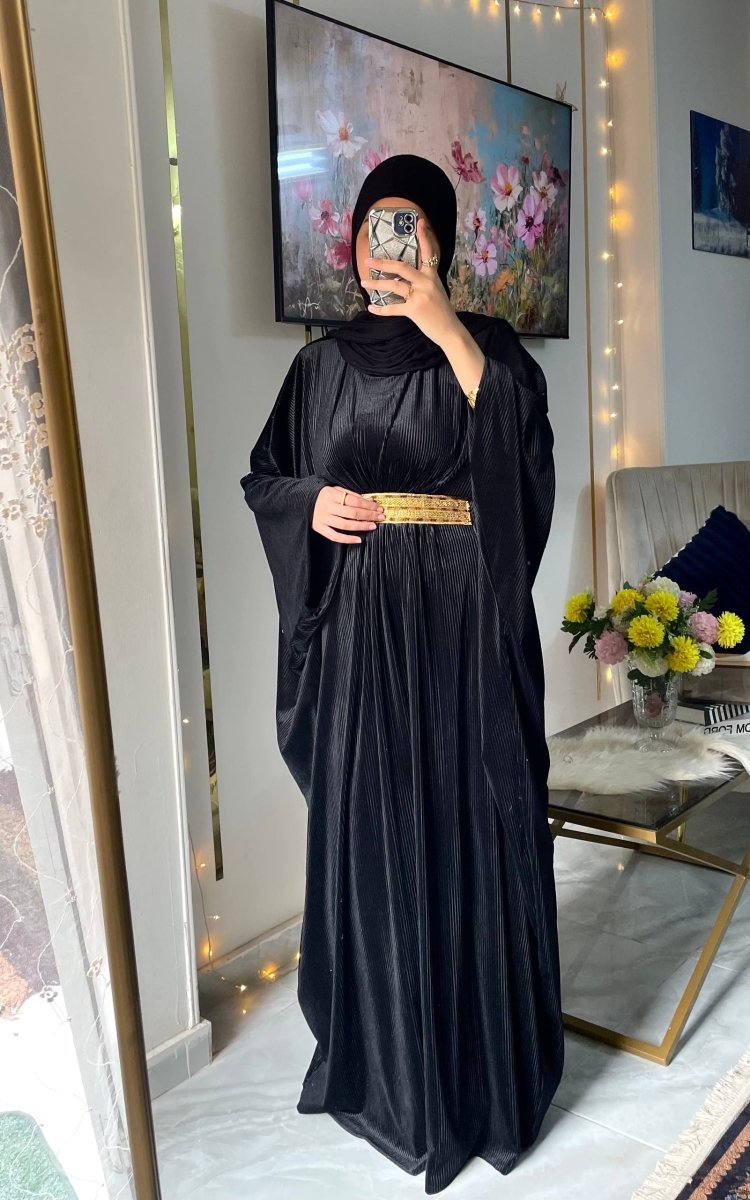 عباية أنيقة للمناسبات بخامة القطيفة الفرنساوي - Eshtree