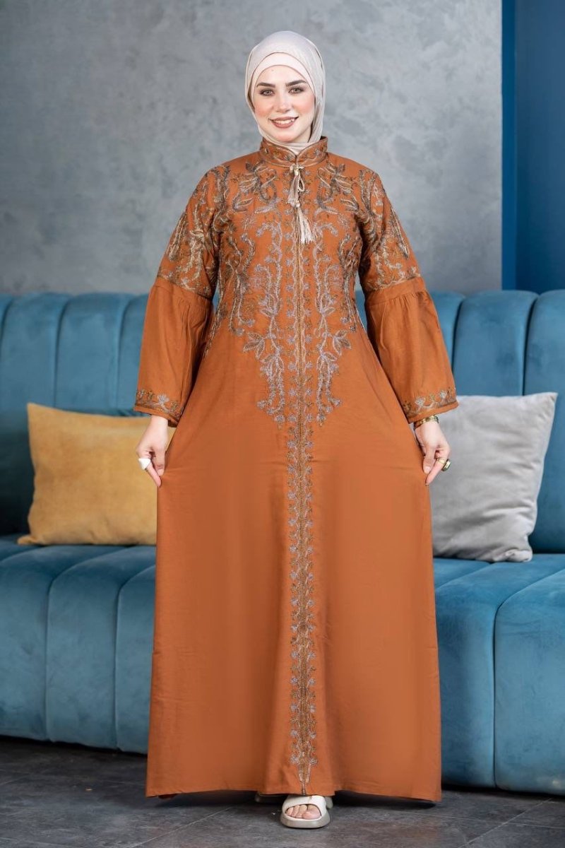 عباية استقبال عملية بخامة قطن مراسي - Eshtree