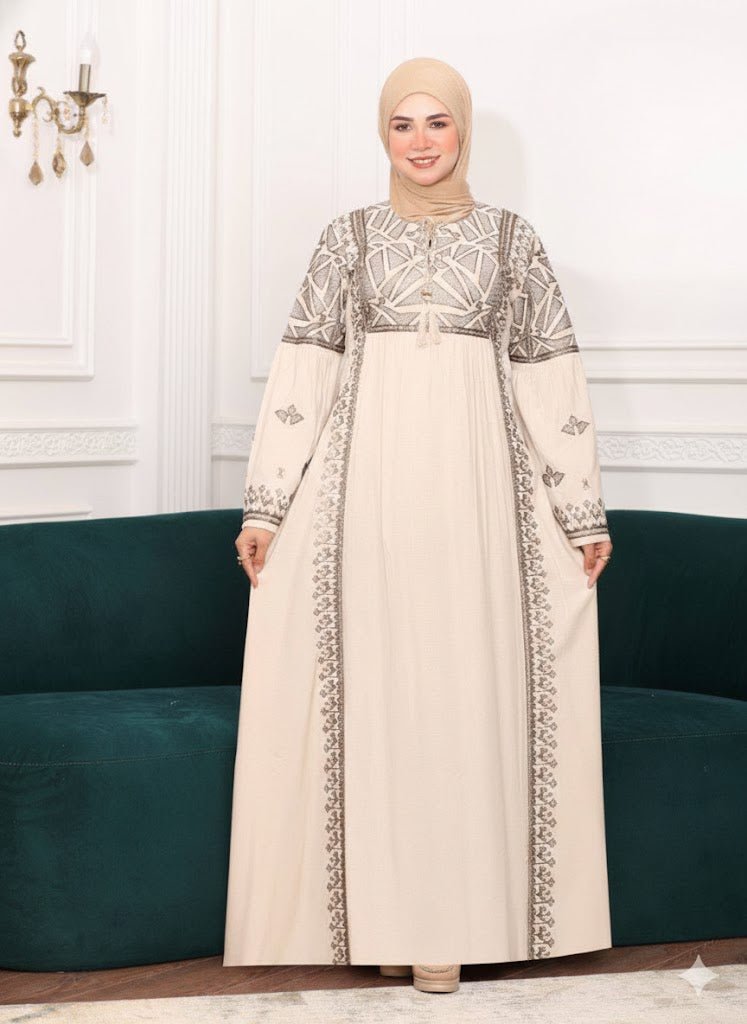 عباية استقبال بلون هادئ وتصميم مريح للاستخدام اليومي - Eshtree