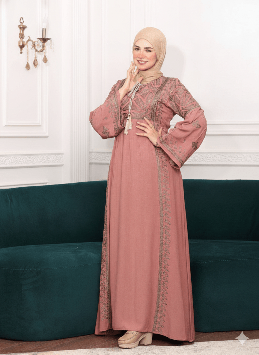 عباية استقبال بلون هادئ وتصميم مريح للاستخدام اليومي - Eshtree