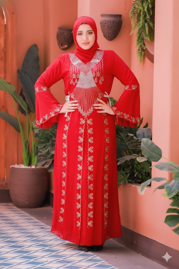 عباية استقبال بتطريز كلاسيكي فاخر - Eshtree