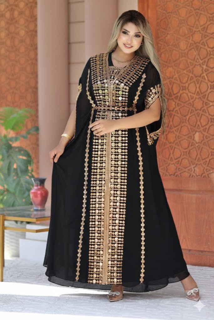 عباية استقبال راقية بتطريز فاخر للمناسبات - Eshtree