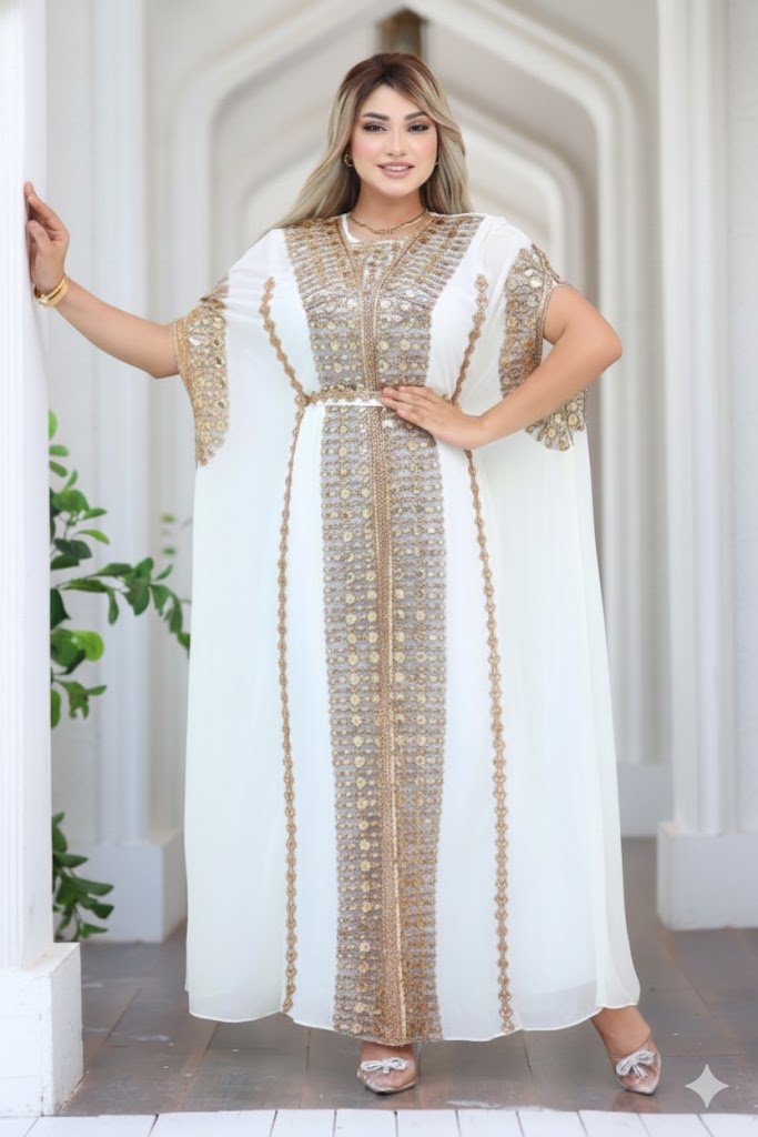 عباية استقبال راقية بتطريز فاخر للمناسبات - Eshtree