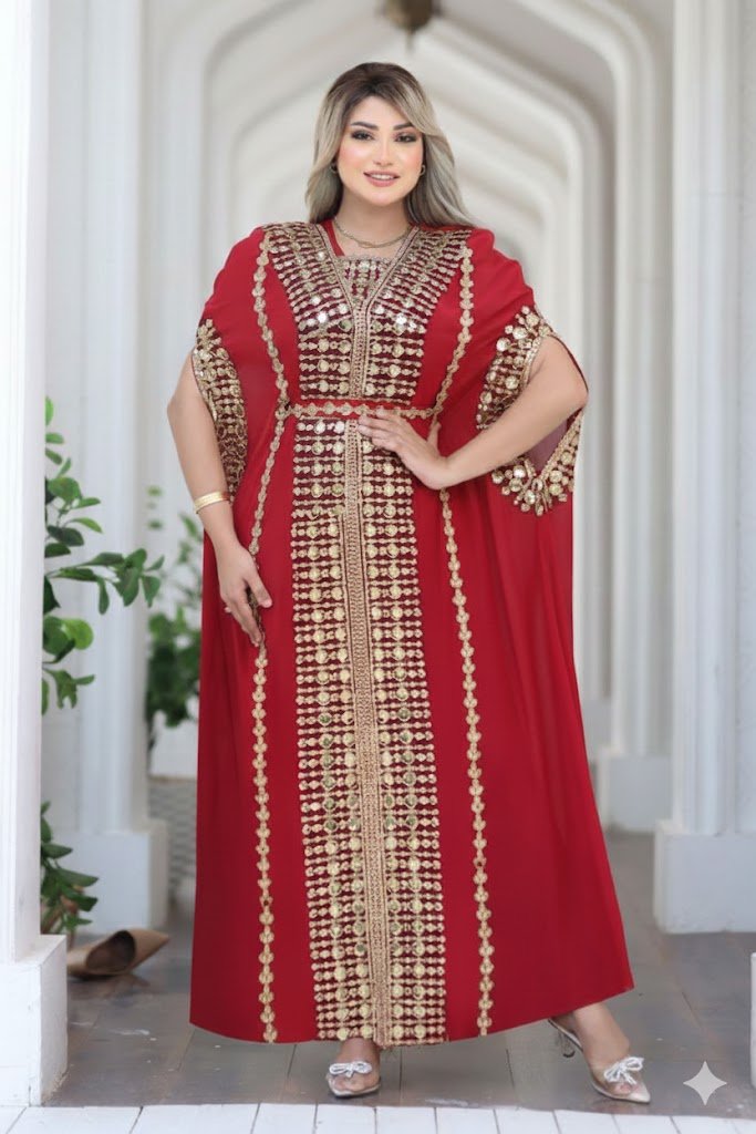 عباية استقبال راقية بتطريز فاخر للمناسبات - Eshtree