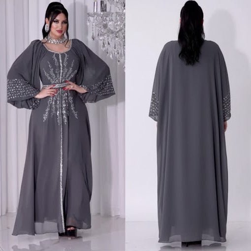 عباية استقبال راقية بتطريز وتفاصيل فاخرة - Eshtree