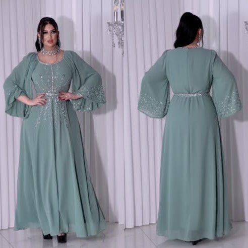 عباية استقبال راقية بتطريز وتفاصيل فاخرة - Eshtree