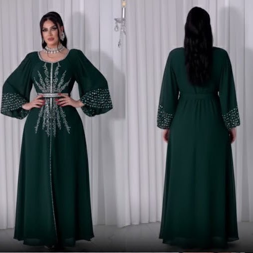 عباية استقبال راقية بتطريز وتفاصيل فاخرة - Eshtree