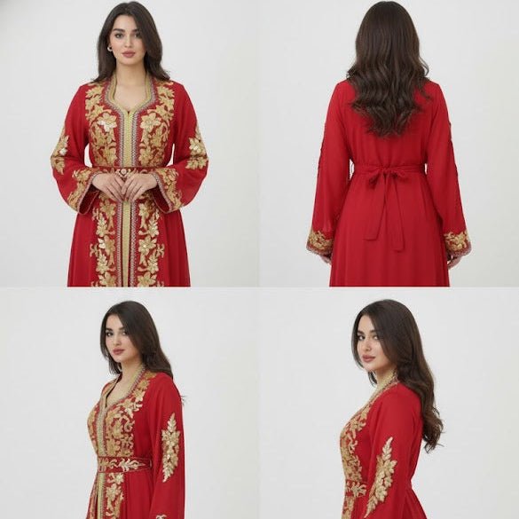 عباية بتطريز فاخرة للإستقبال - Eshtree