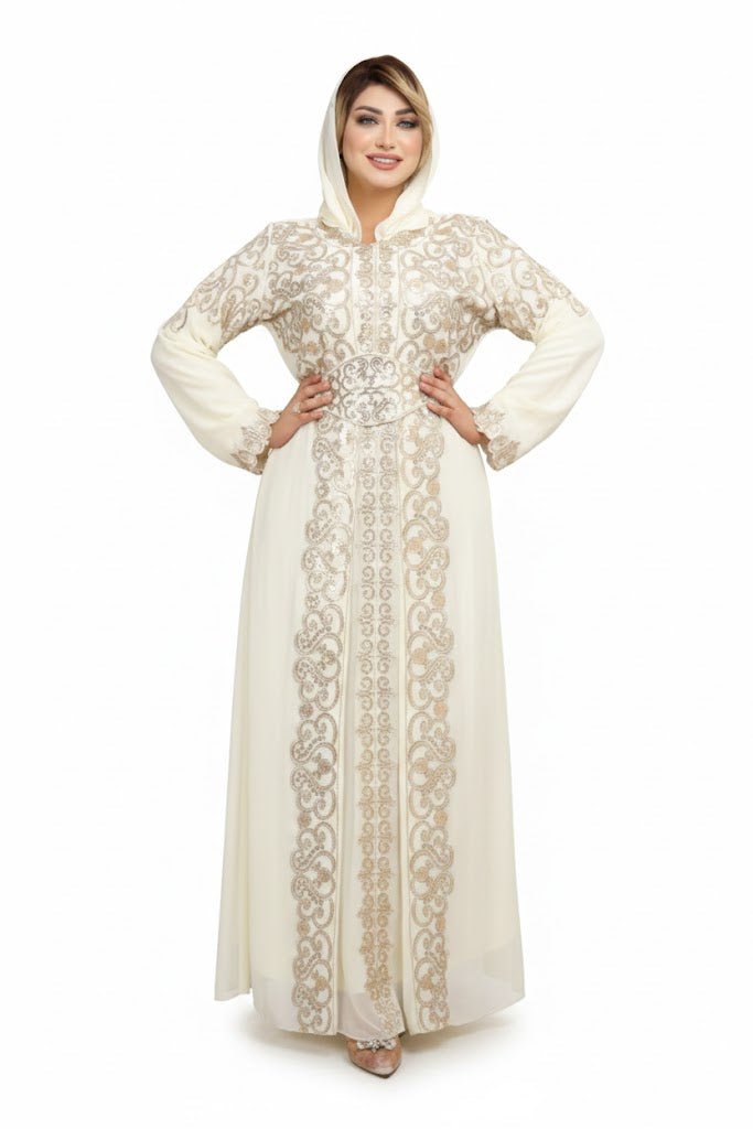 عباية بتطريز كلاسيكي فاخر وقَصّة أنثوية راقية - Eshtree