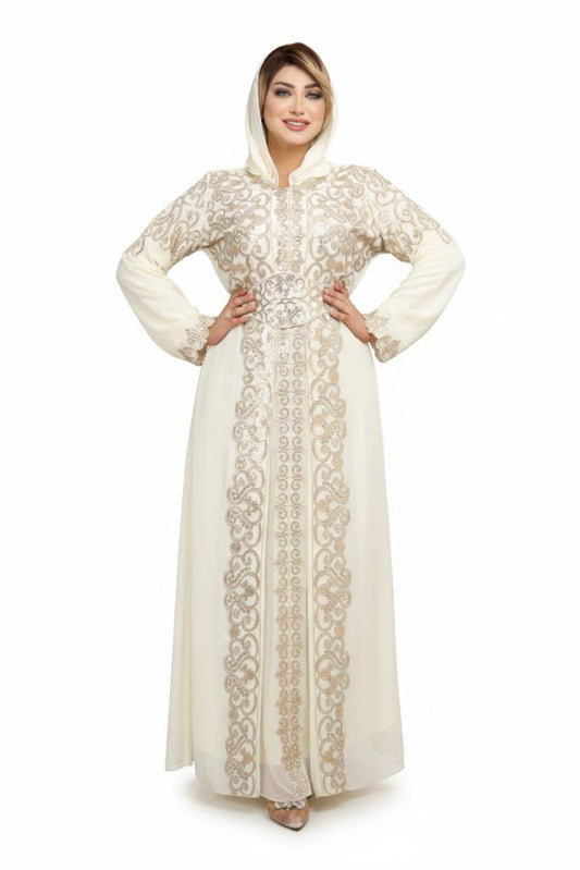 عباية بتطريز كلاسيكي فاخر وقَصّة أنثوية راقية - Eshtree
