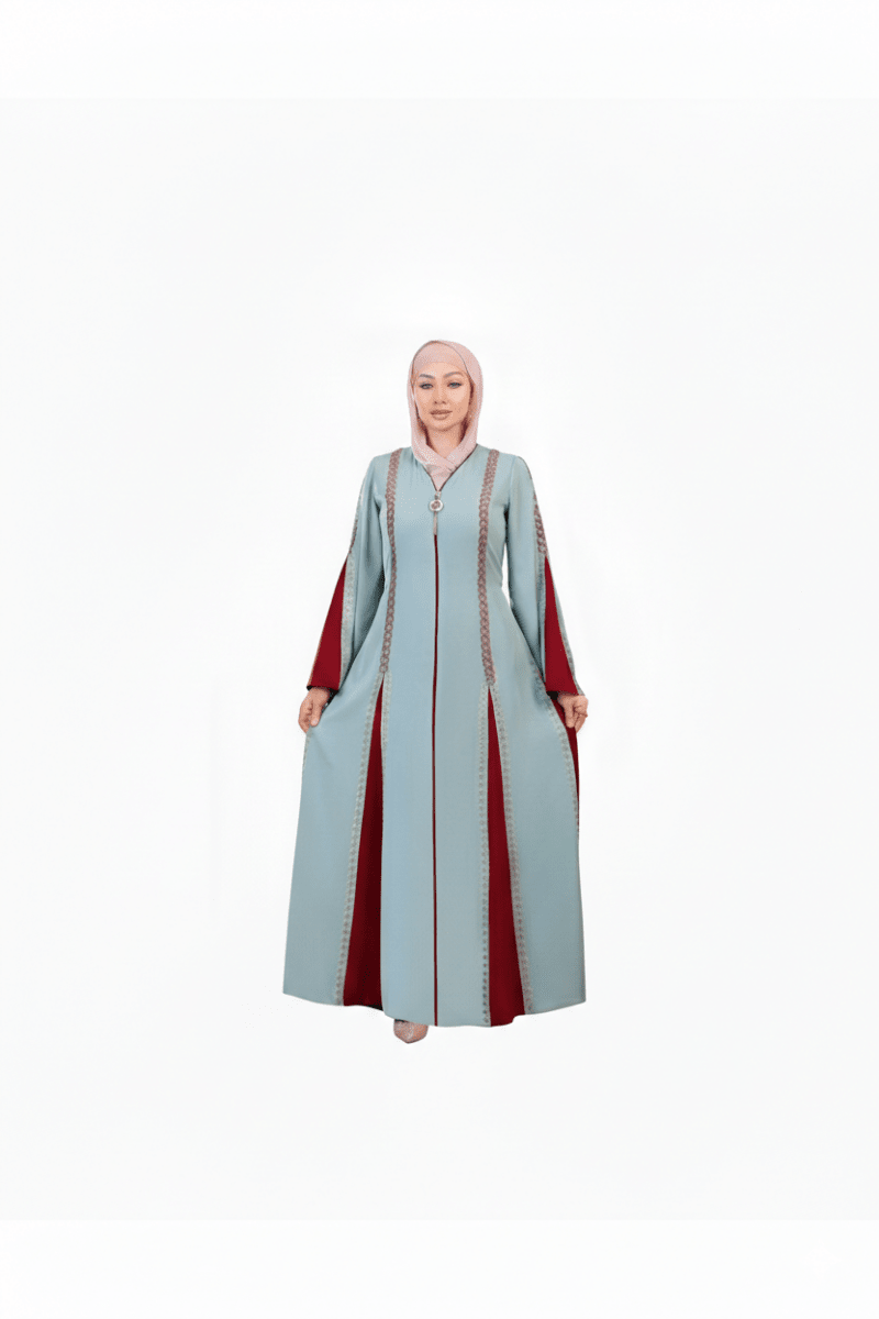 عباية حرير بتفاصيل ناعمة للمناسبات - Eshtree