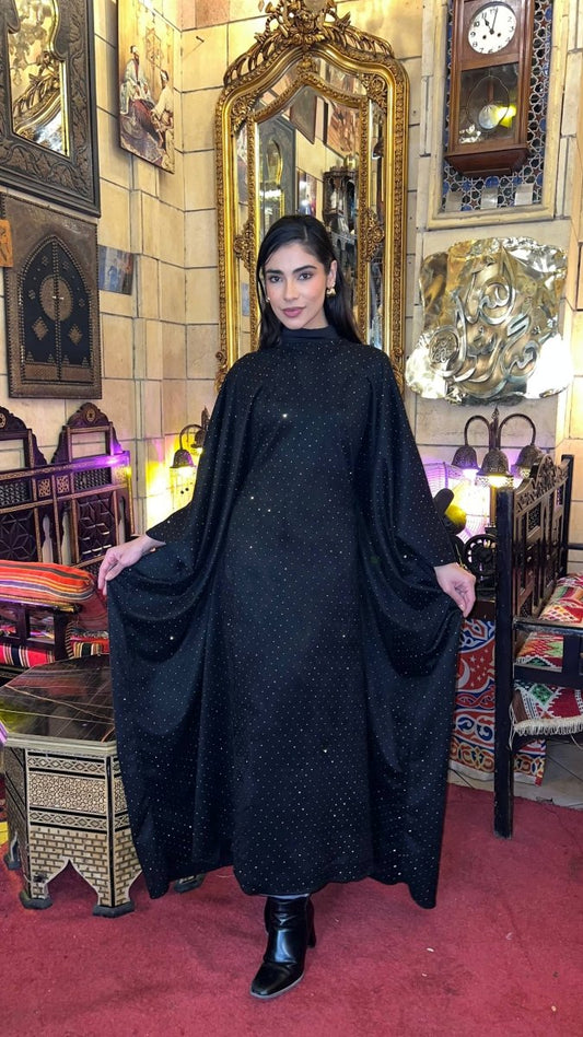 عباية سويدي للمناسبات بتصميم راقي وحزام أنيق - Eshtree